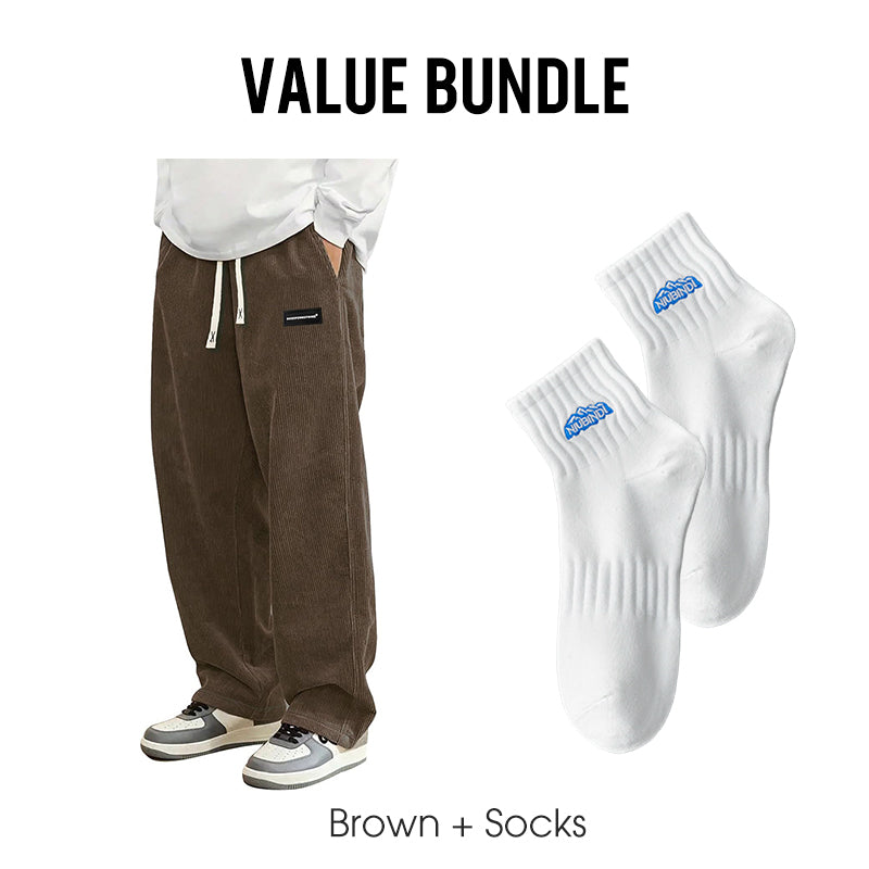 ✨Herrenhose mit lockerer Passform, Kordelzug und Taschen