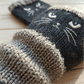 🔥 Wyprzedaż Zimowa – 49% taniej! 😻 Rękawiczki bez palców z haftem kota – ciepłe i stylowe na zimę ❄️