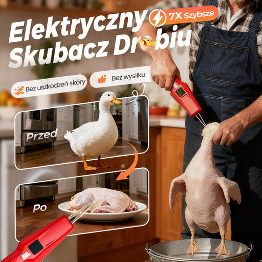 🦆🔥OKAZJA 2025 🔥🐓Elektryczna maszyna do skubania drobiu – łatwe skubanie, oszczędność czasu i wysiłku!
