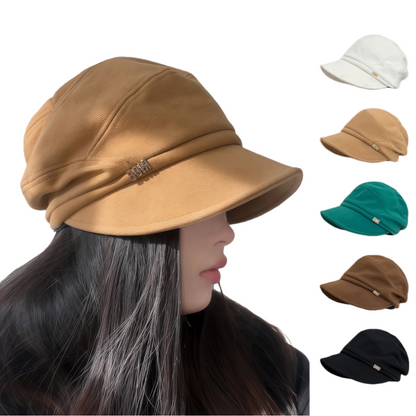 Stylowa czapka typu „newsboy” – ciepła, wygodna i kobieca 💖