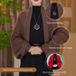 Dzianinowy sweter/kardigan z ażurowym wzorem kwiatowym – elegancka chusta na każdą porę roku