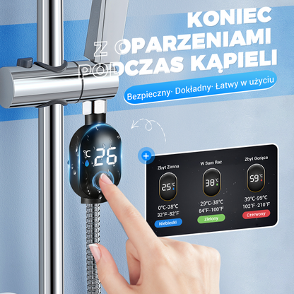 🌡️ Termometr prysznicowy💧 Koniec z zgadywaniem — natychmiastowa temperatura!