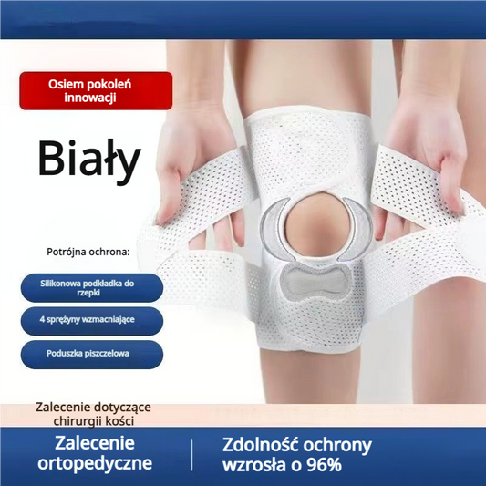 8. generacja – 4 sprężyny stabilizujące + potrójna ochrona rzepki🔥 Oddychająca orteza na kolano – ochrona łąkotki i więzadeł ✨wsparcie przy bólu i kontuzjach ✨