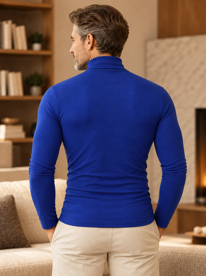 📊 Über 200.000 Verkäufe – Dankeschön mit 50% Rabatt! Herren Slim-Fit Rollkragenoberteil