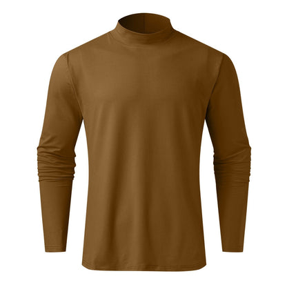 🔥🔥Slim Fit Langarm-T-Shirt für Herren mit Stehkragen