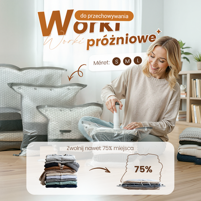 🔥 Podróżne worki próżniowe i przenośny zestaw pomp 💪⚡
