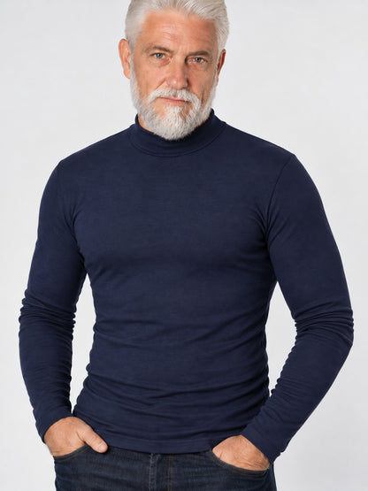 📊 Über 200.000 Verkäufe – Dankeschön mit 50% Rabatt! Herren Slim-Fit Rollkragenoberteil