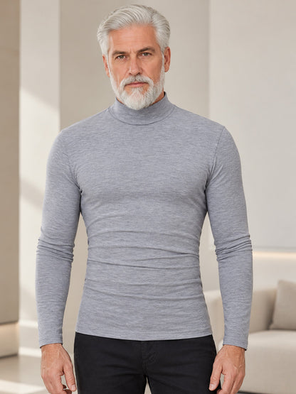 📊 Über 200.000 Verkäufe – Dankeschön mit 50% Rabatt! Herren Slim-Fit Rollkragenoberteil