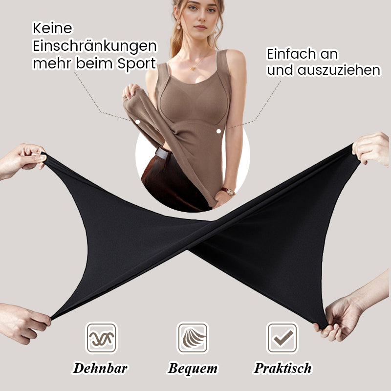 💖Verdicktes, warmes Tanktop mit integriertem BH