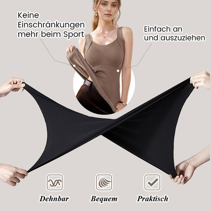 💖Verdicktes, warmes Tanktop mit integriertem BH
