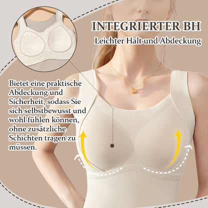💖Verdicktes, warmes Tanktop mit integriertem BH