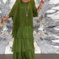 💥2025 Elegancka warstwowa sukienka maxi w stylu vintage