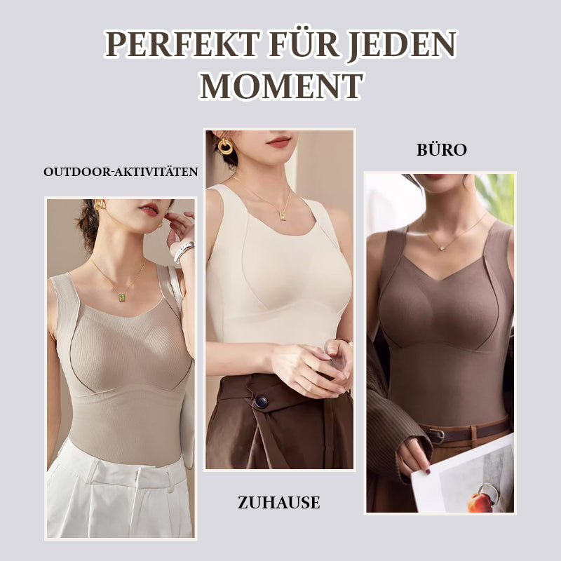 💖Verdicktes, warmes Tanktop mit integriertem BH