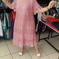 Sukienka Plus Size Friendly! 50% OFF Jednokolorowa koronkowa sukienka 🔥 | Krótki rękaw
