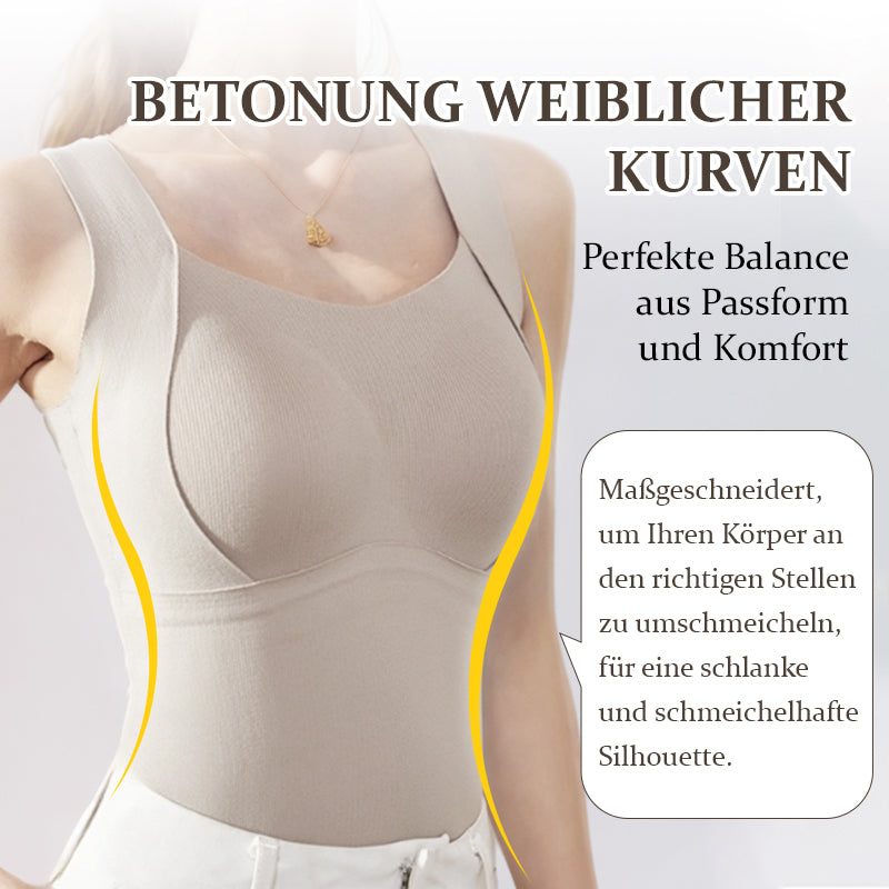 💖Verdicktes, warmes Tanktop mit integriertem BH