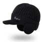 Męska czapka z dzianiny wełnianej🧢