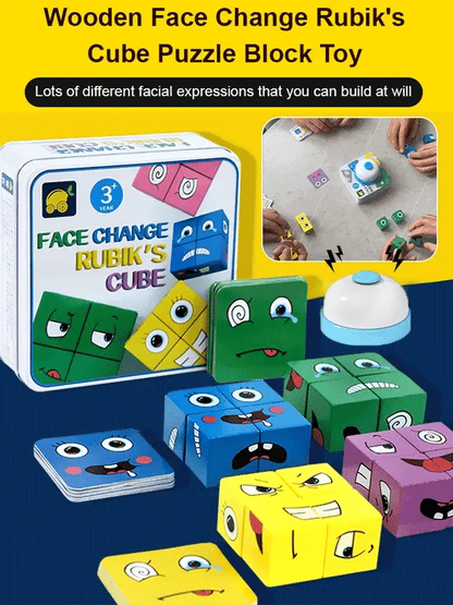 Ostatni dzień 40% taniej🎁Puzzle 3D: kostka z zabawnymi, zmieniającymi się twarzami!