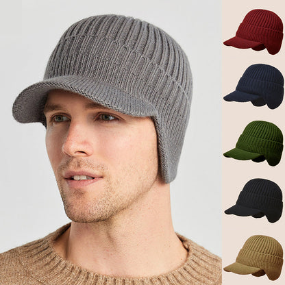 Męska czapka z dzianiny wełnianej🧢