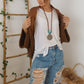 🍂 Wyprzedaż jesienna – 50% taniej! 💕🧶 Damski dzianinowy szal kokonowy 🧣