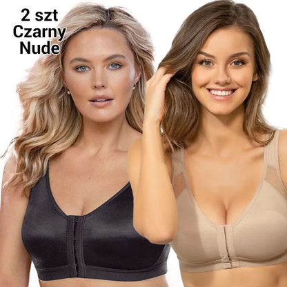 Kup 1 i otrzymaj 1 gratis-💝 Biustonosz Bezprzewodowy z Zapięciem z Przodu dla Kobiet