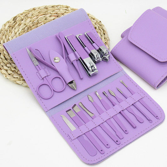 Wielofunkcyjny zestaw do manicure i pedicure 16w1