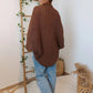 🍂 Wyprzedaż jesienna – 50% taniej! 💕🧶 Damski dzianinowy szal kokonowy 🧣