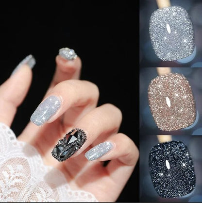 🔥Kup 1 i otrzymaj 1 gratis💅💎Błyszczący lakier do paznokci diamentowy efekt kociego oka