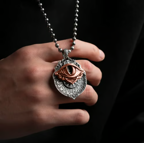 Ręcznie wykonany wisiorek Tarot Vision: Połącz się z kosmiczną mądrością w dowolnym momencie (w zestawie ściągawka)