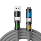 Kabel danych 4 w 1 z szybkim ładowaniem i świecącym światłem