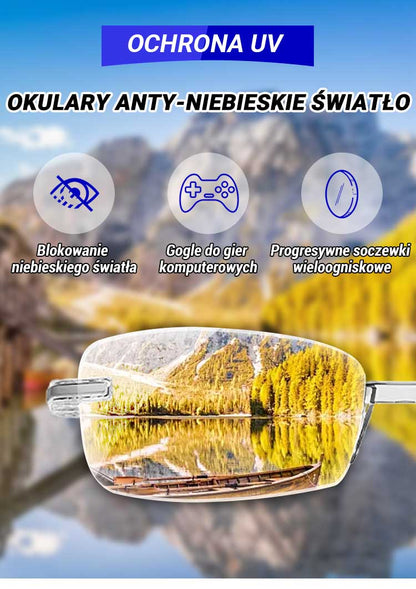 🔥 Inteligentne okulary do czytania z wysoką ochroną przed niebieskim światłem powodującym ból oczu