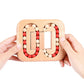 🧩 Obrotowa Magiczna Fasolka – Drewniana Zabawka i Puzzle IQ dla Dzieci i Dorosłych