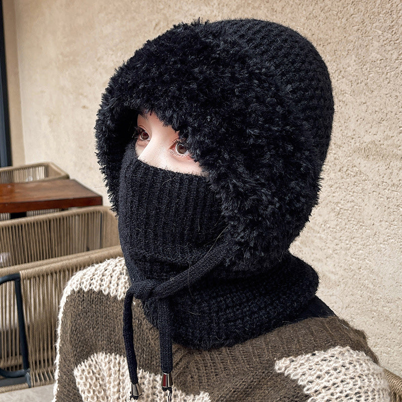 🔥3-in-1 Fleecegefütterte Mütze und Schal für Damen