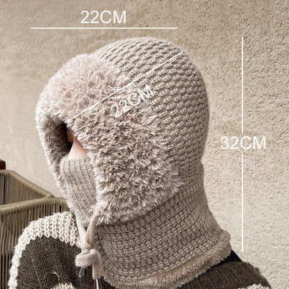 🔥3-in-1 Fleecegefütterte Mütze und Schal für Damen