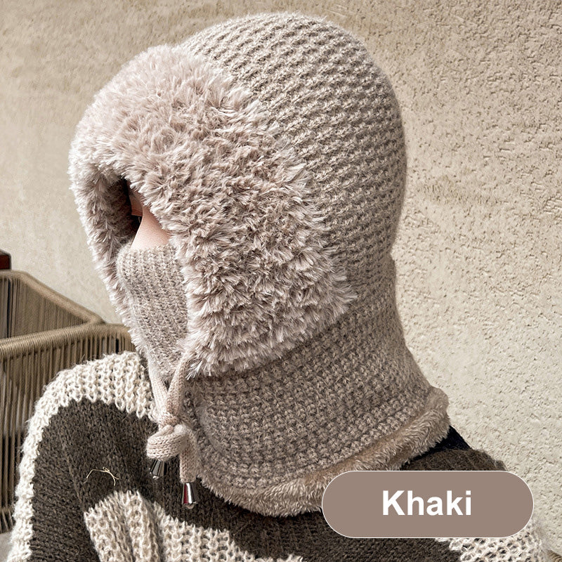 🔥3-in-1 Fleecegefütterte Mütze und Schal für Damen