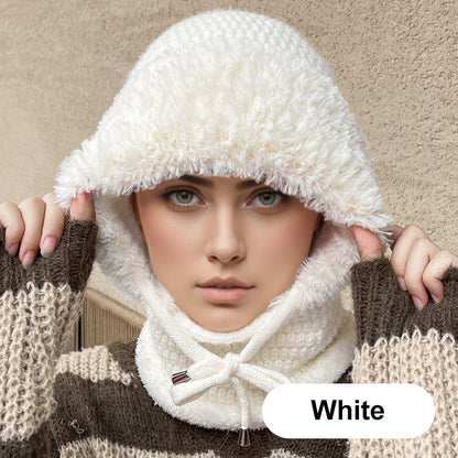 🔥3-in-1 Fleecegefütterte Mütze und Schal für Damen