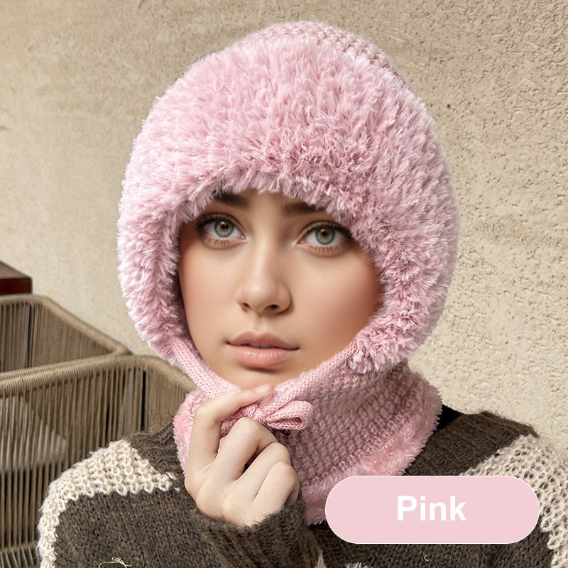 🔥3-in-1 Fleecegefütterte Mütze und Schal für Damen