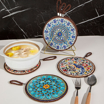 ☕Ceramiczna mata żaroodporna Vintage Enamel