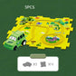 Zestaw Puzzle Toru Dinozaurów z Autkiem – Interaktywna Zabawa Dla Dzieci! 🚗