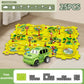 Zestaw Puzzle Toru Dinozaurów z Autkiem – Interaktywna Zabawa Dla Dzieci! 🚗