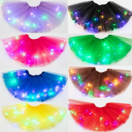 ✨Magiczna i świecąca spódniczka tutu LED✨