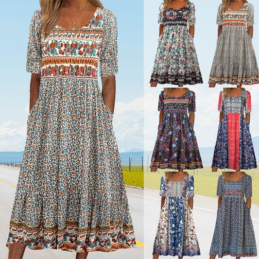 Tylko dziś -40% taniej!【S-4XL】🌸Sukienka w stylu boho