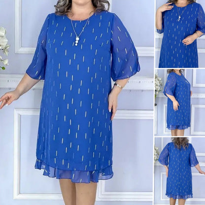 【S-4XL】 Urocze stylowe luźne lekkie sukienki z nadrukiem