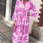 🌸 Sukienka oversize z nadrukiem boho