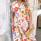 Letnia wyprzedaż 🌴 Damska sukienka casual boho z dekoltem w serek