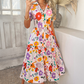 Letnia wyprzedaż 🌴 Damska sukienka casual boho z dekoltem w serek