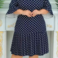 👗 Sukienka z falbanką w kropki