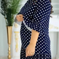 👗 Sukienka z falbanką w kropki