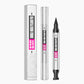 1+1 gratis – Dwustronny eyeliner w płynie z trójkątnym stemplem – wodoodporny, odporny na pot i rozmazywanie