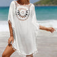 【Odpowiedni S-5XL】🏖️Női luźny jednolity kolor jednolity kolor wydrążony Cover Up