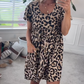 🔥👗Damska casualowa mini sukienka w panterkę